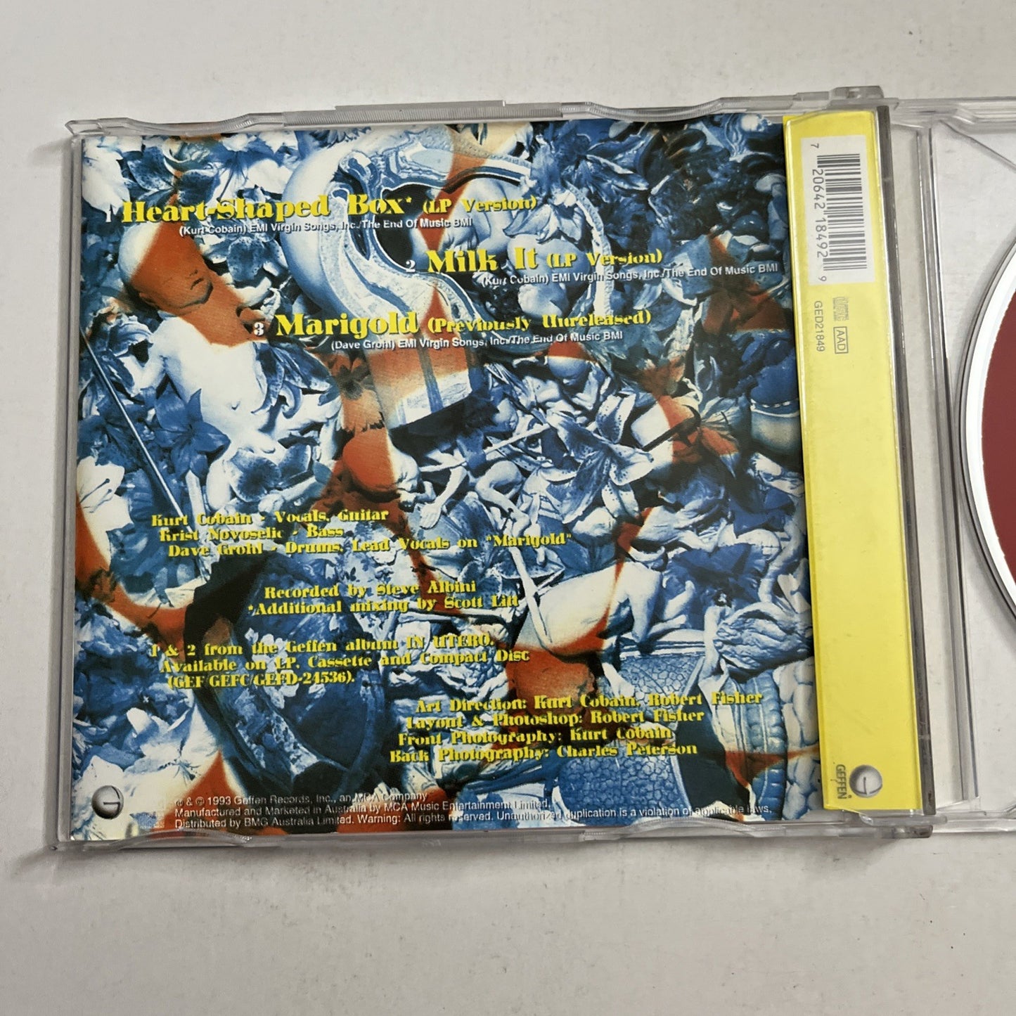 Nirvana – Heart-Shaped Box (CD, 1993) Australia Single GED21849