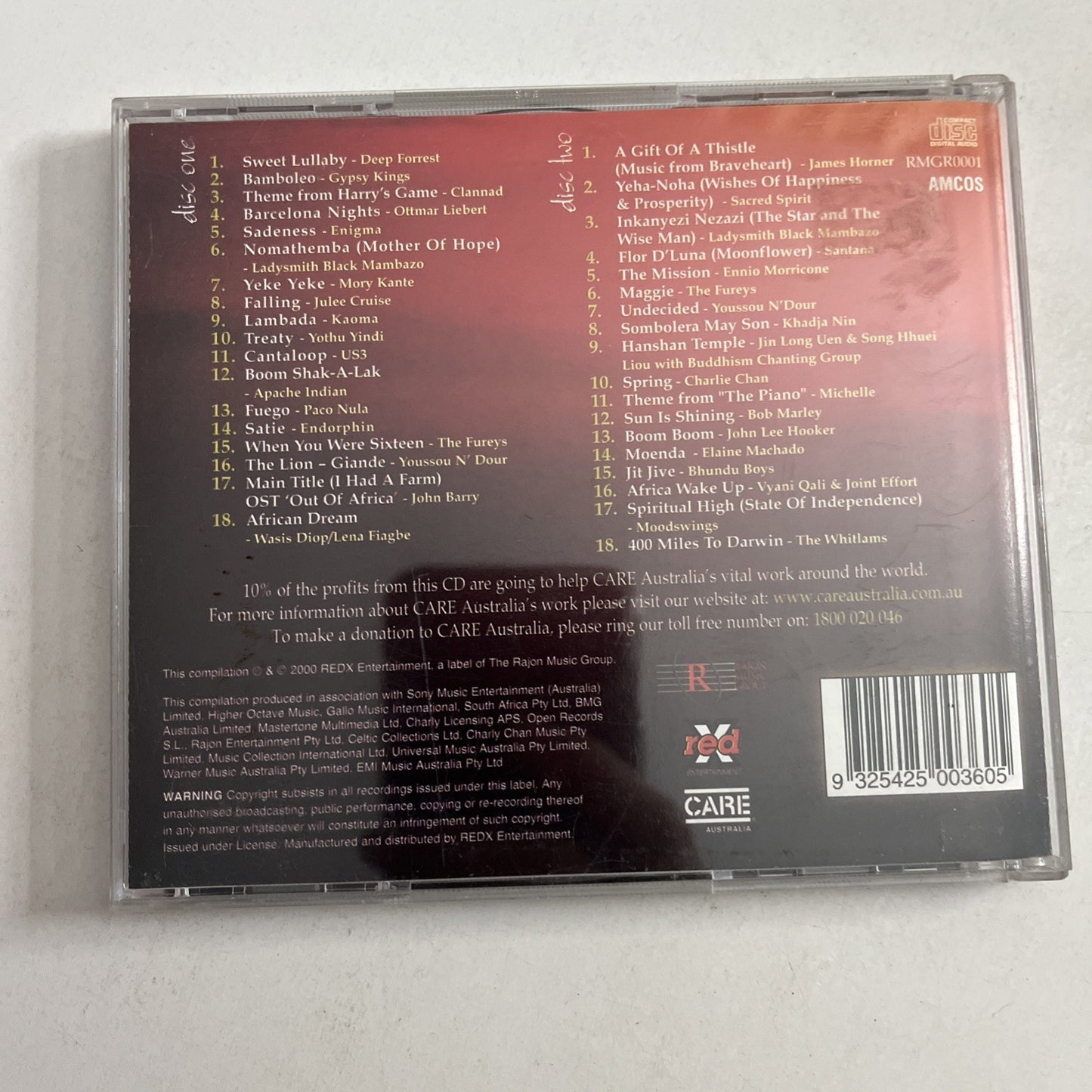 One World (A Collection Of World Music And Ambient Sounds) (CD, 2000) 2-Disc