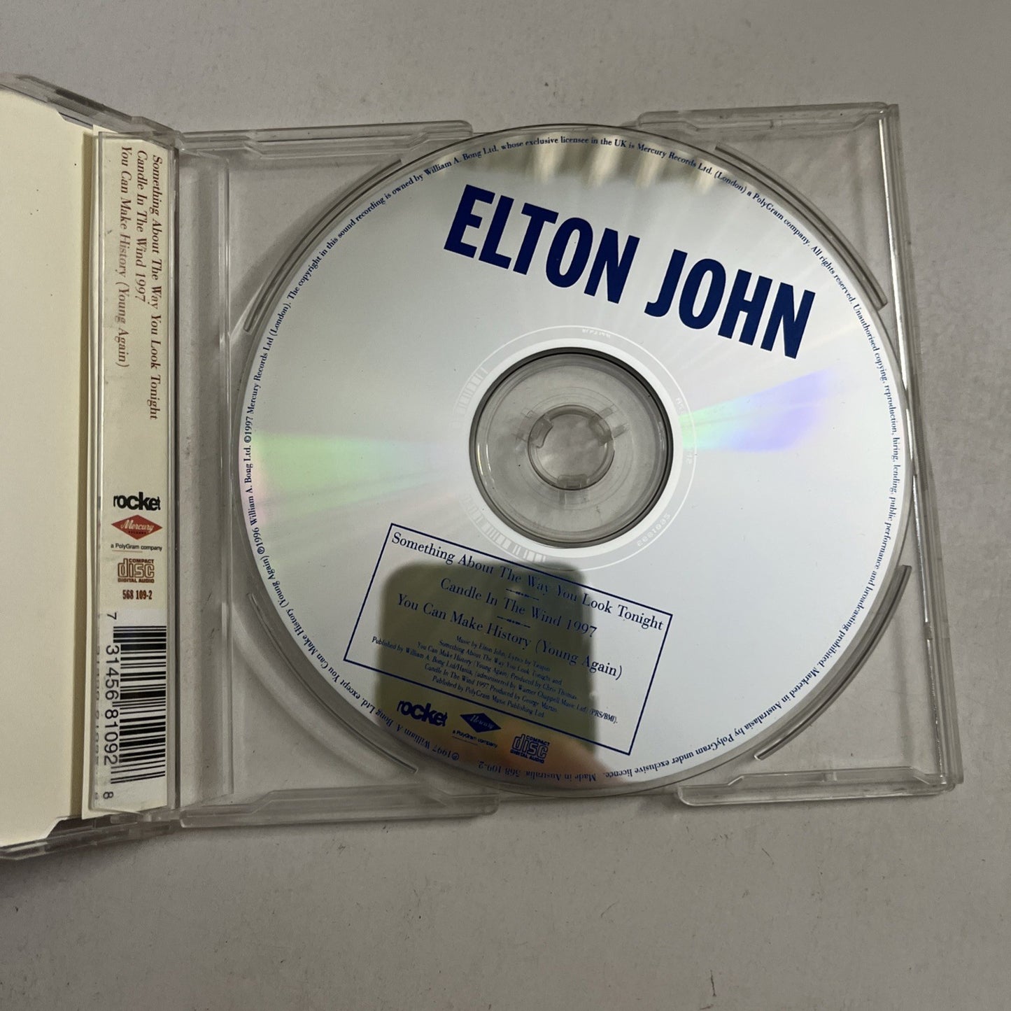 Elton John Something About The Way You Look Tonight / Candle In The Wind CD 1997