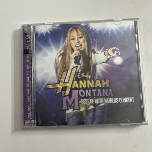 Hannah Montana Miley Cyrus – Best Of Both Worlds Concert (CD, 2008) 2-Disc Album