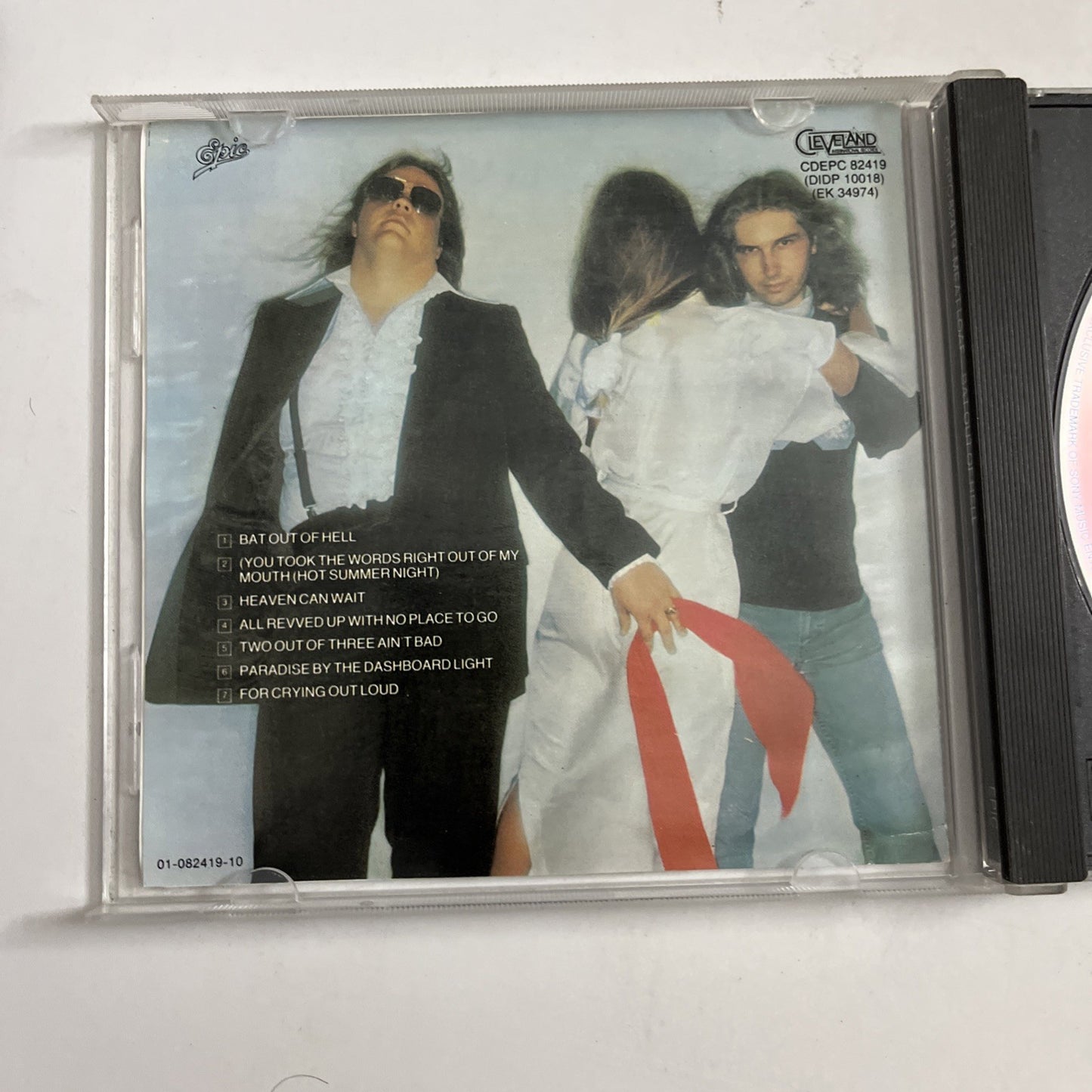 Meat Loaf – Bat Out Of Hell (CD, 1977) Australia CDEPC 82419