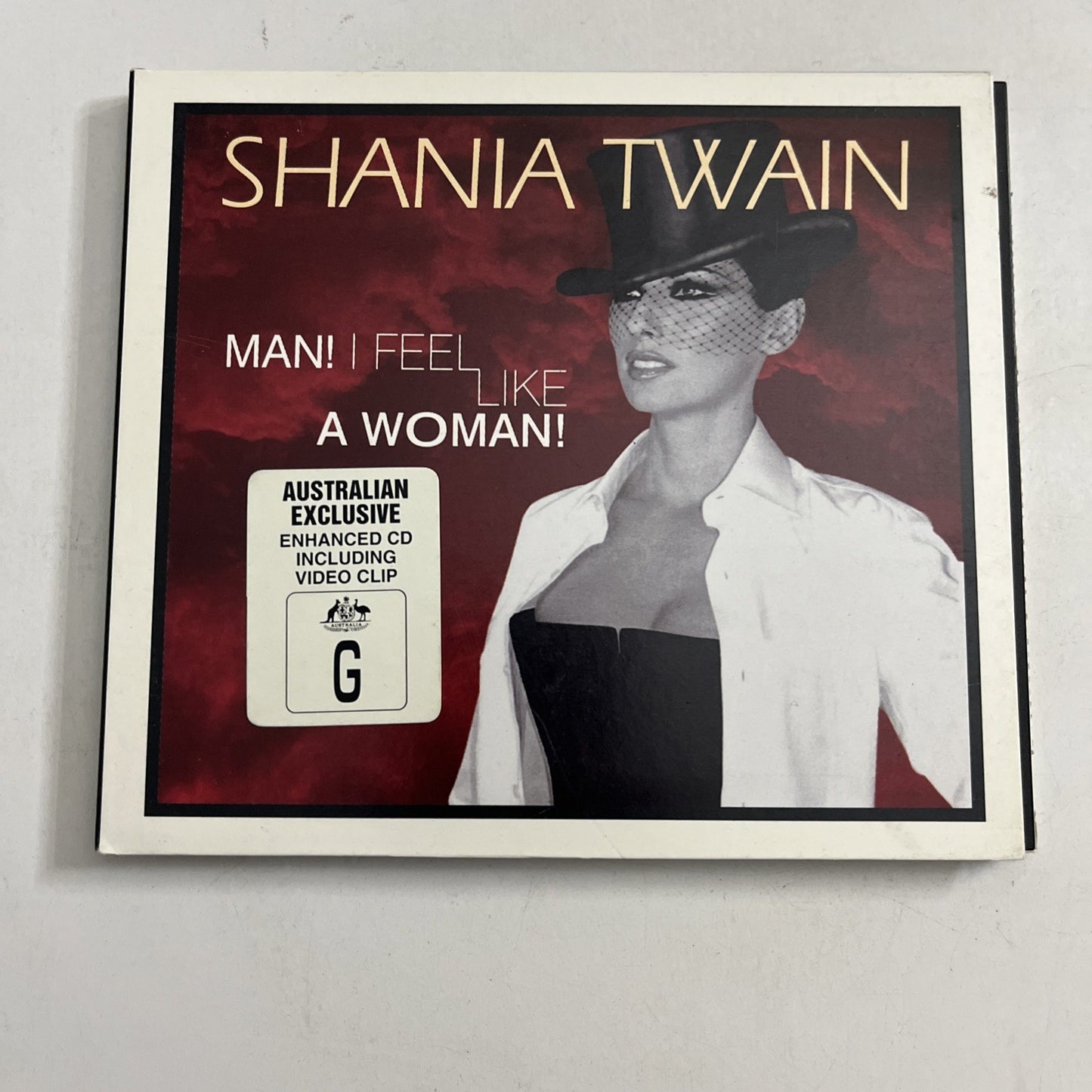 Shania Twain – Man! I Feel Like A Woman! (CD, 1999) Australia Digipak 562 085-2