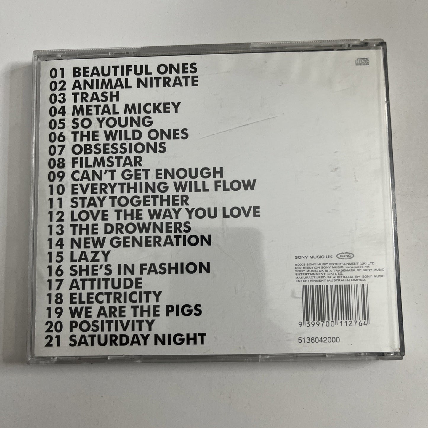 Suede – Singles (CD, 2003) Australia 5136042000