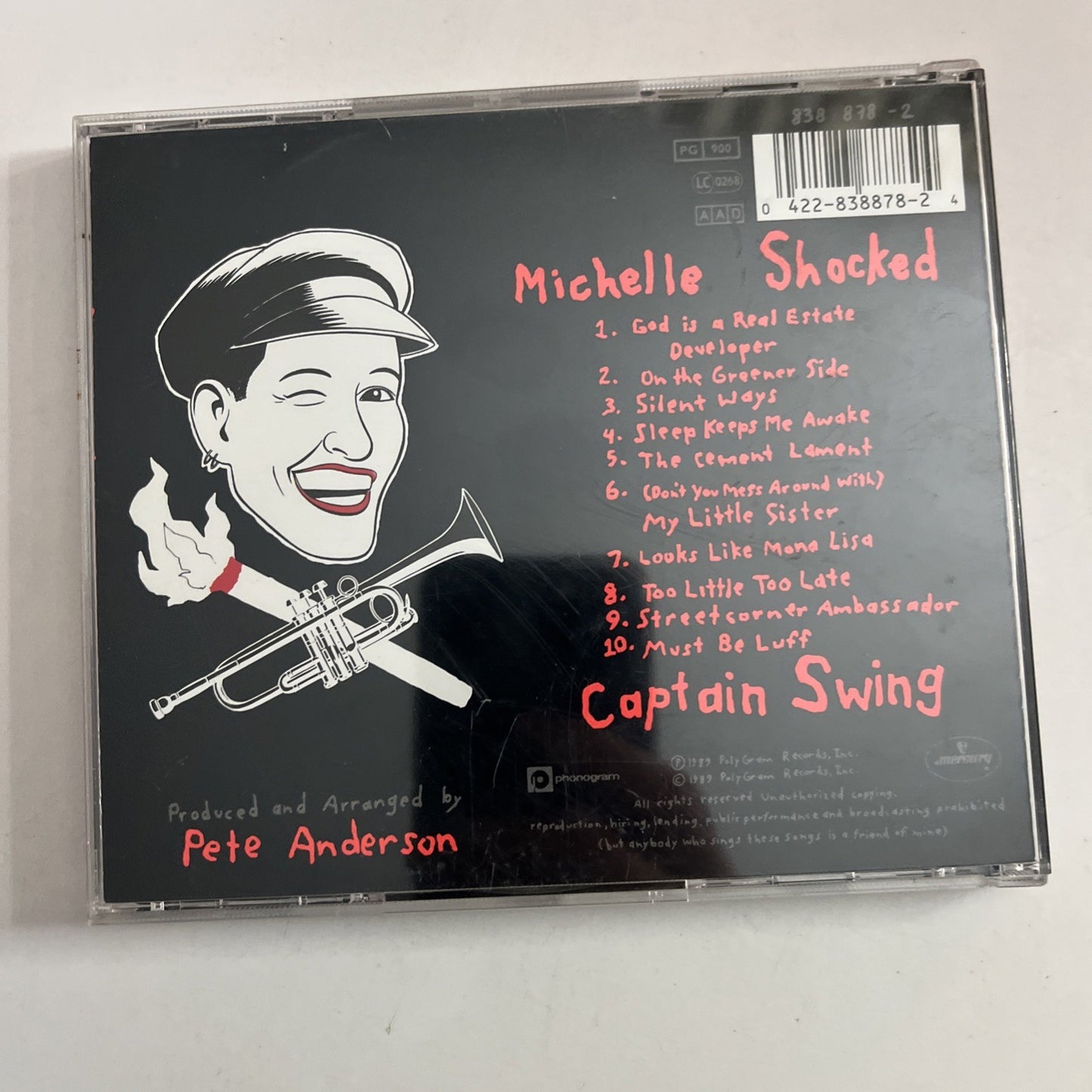Michelle Shocked – Captain Swing  (CD, 1989) Australasia 838 878 2