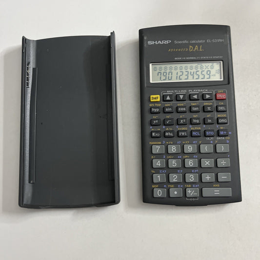 Sharp EL-531RH Scientific Calculator With Cover