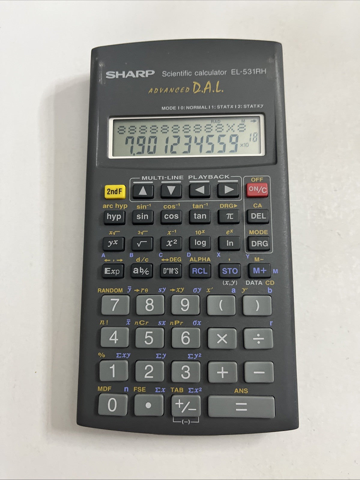 Sharp EL-531RH Scientific Calculator With Cover