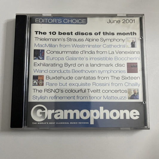 Gramophone Editor's Choice - June 2001 (CD, 2001) GCD0601