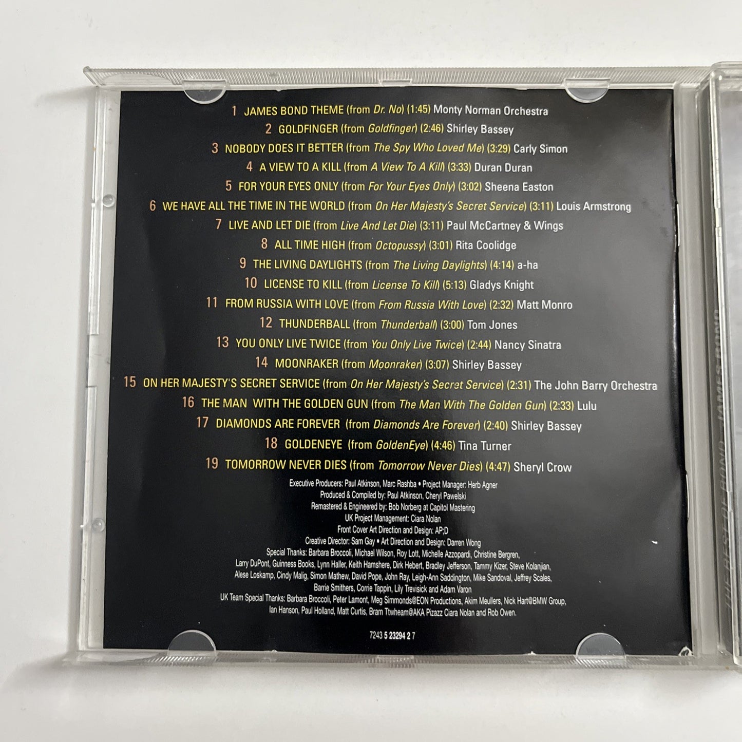 The Best Of Bond... James Bond (CD, 1999) Australasia 7243 5 23294 2 7