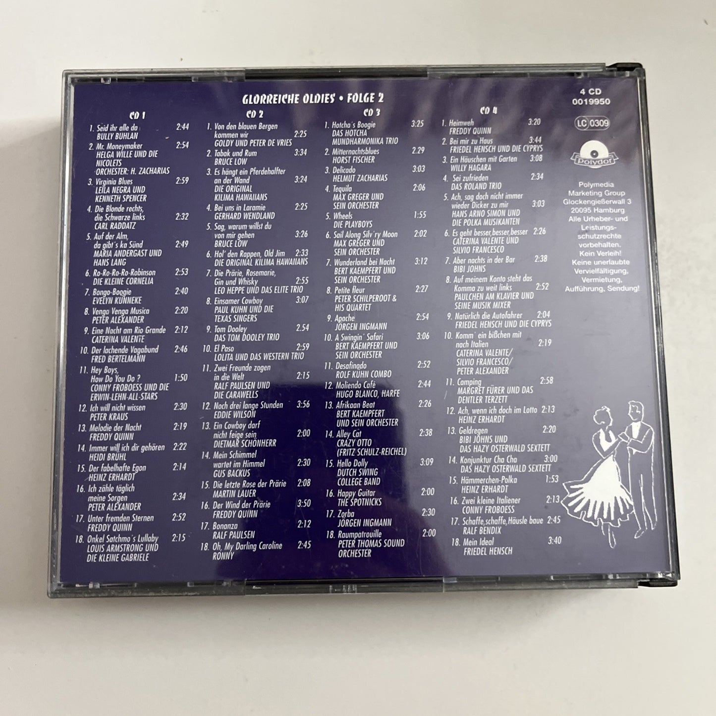 Glorreiche Oldies Das Schönste der 50er & 60er Folge 2 (CD, 1993) Germany 4-Disc