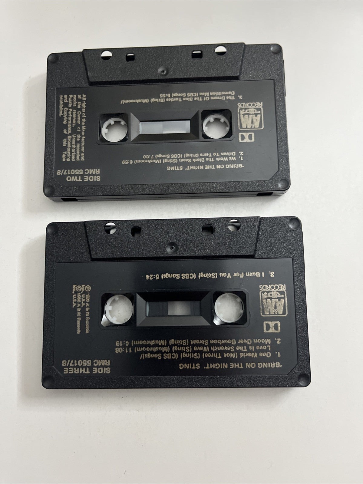 Sting – Bring On The Night (Cassette, 1986) Australia RMC 55017/8