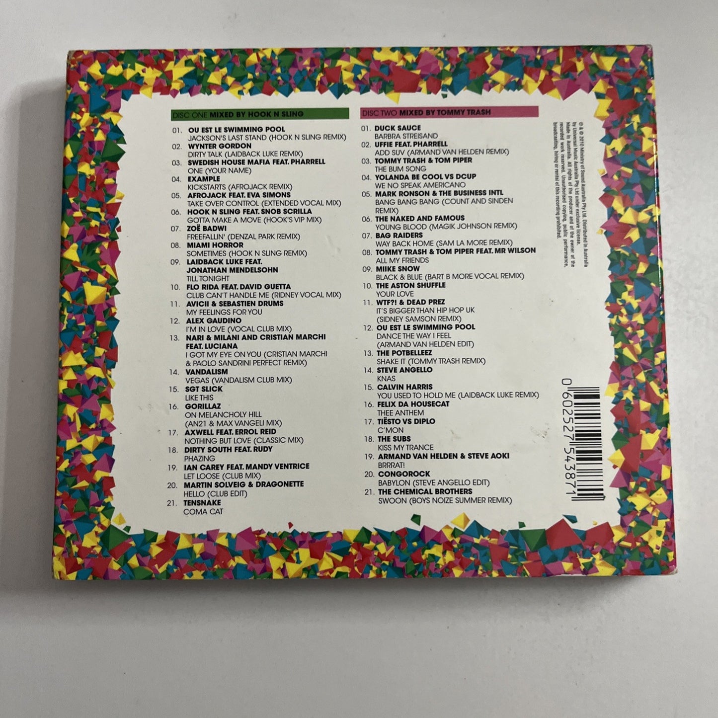 Hook N Sling, Tommy Trash – The Annual 2011 (CD, 2010) Digipak 2-Disc MOSA119