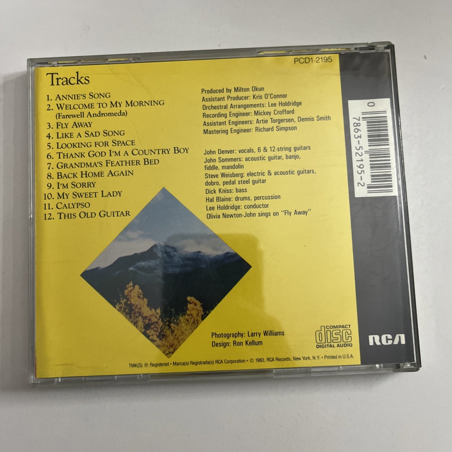 John Denver – John Denver's Greatest Hits, Volume Two (CD, 1983) US PCD1-2195