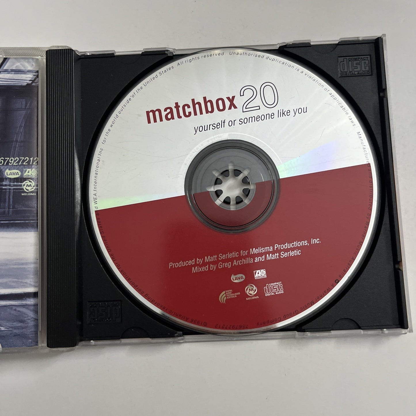 Matchbox Twenty – Yourself Or Someone Like You (CD, 1996) Australia 7567927212