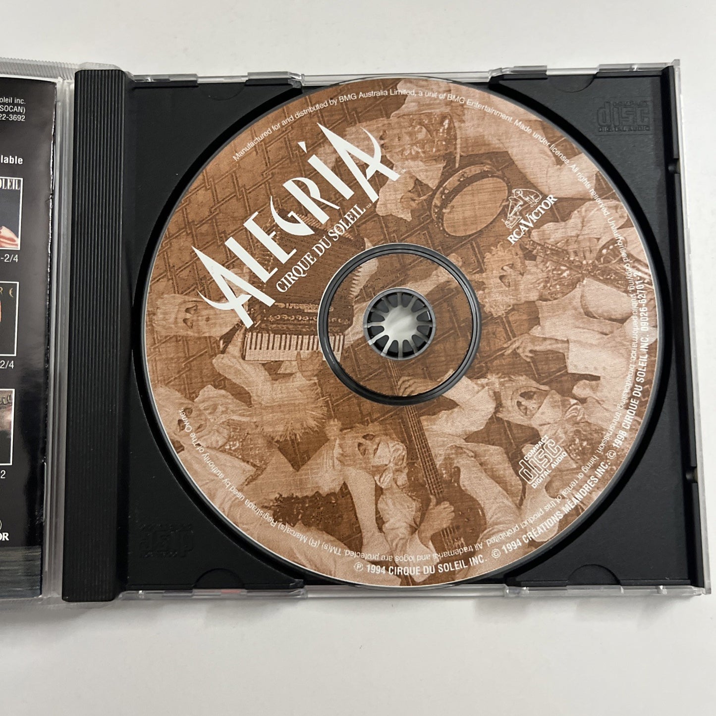 Cirque Du Soleil – Alegría (CD, 1998) Australia & New Zealand 09026-62701-2