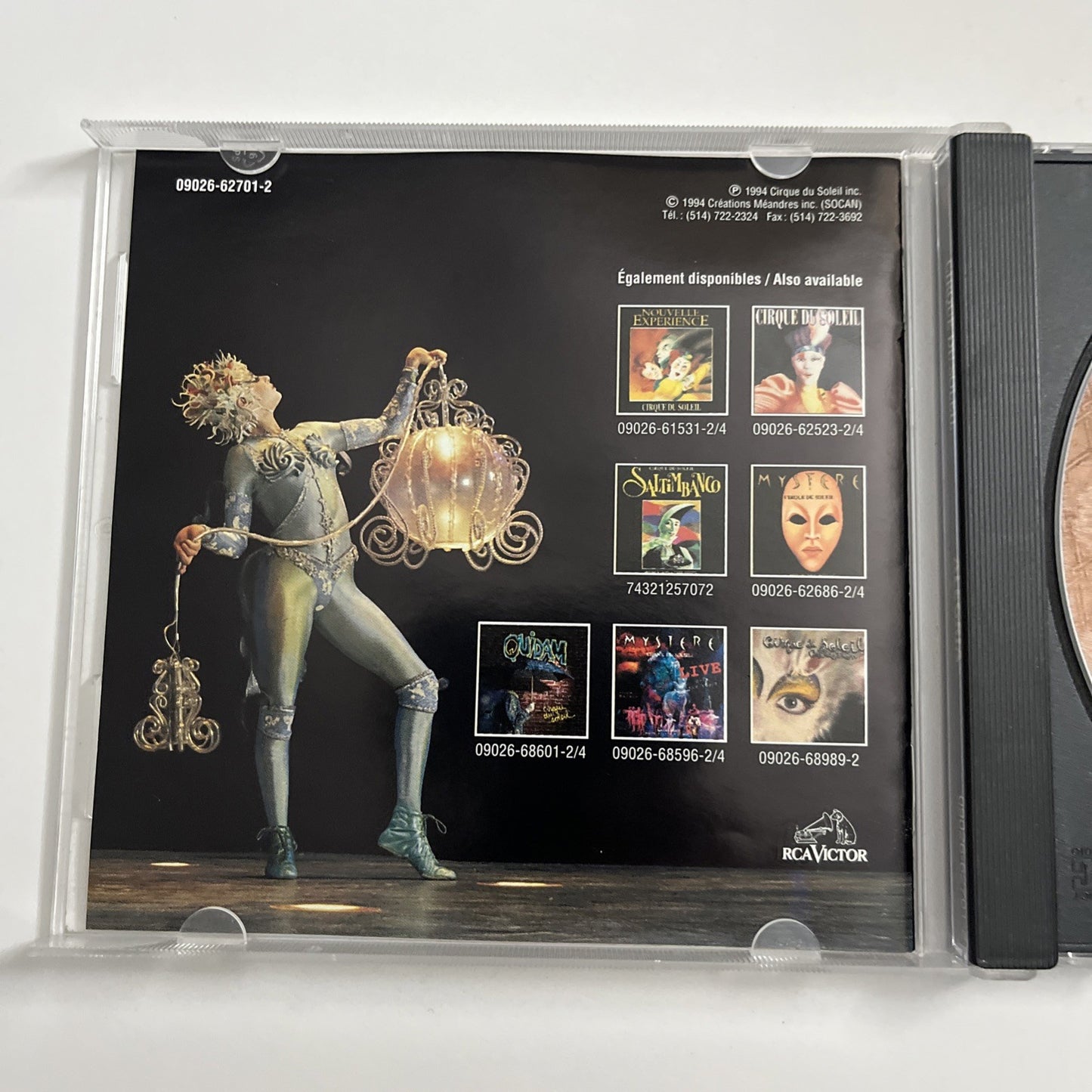 Cirque Du Soleil – Alegría (CD, 1998) Australia & New Zealand 09026-62701-2