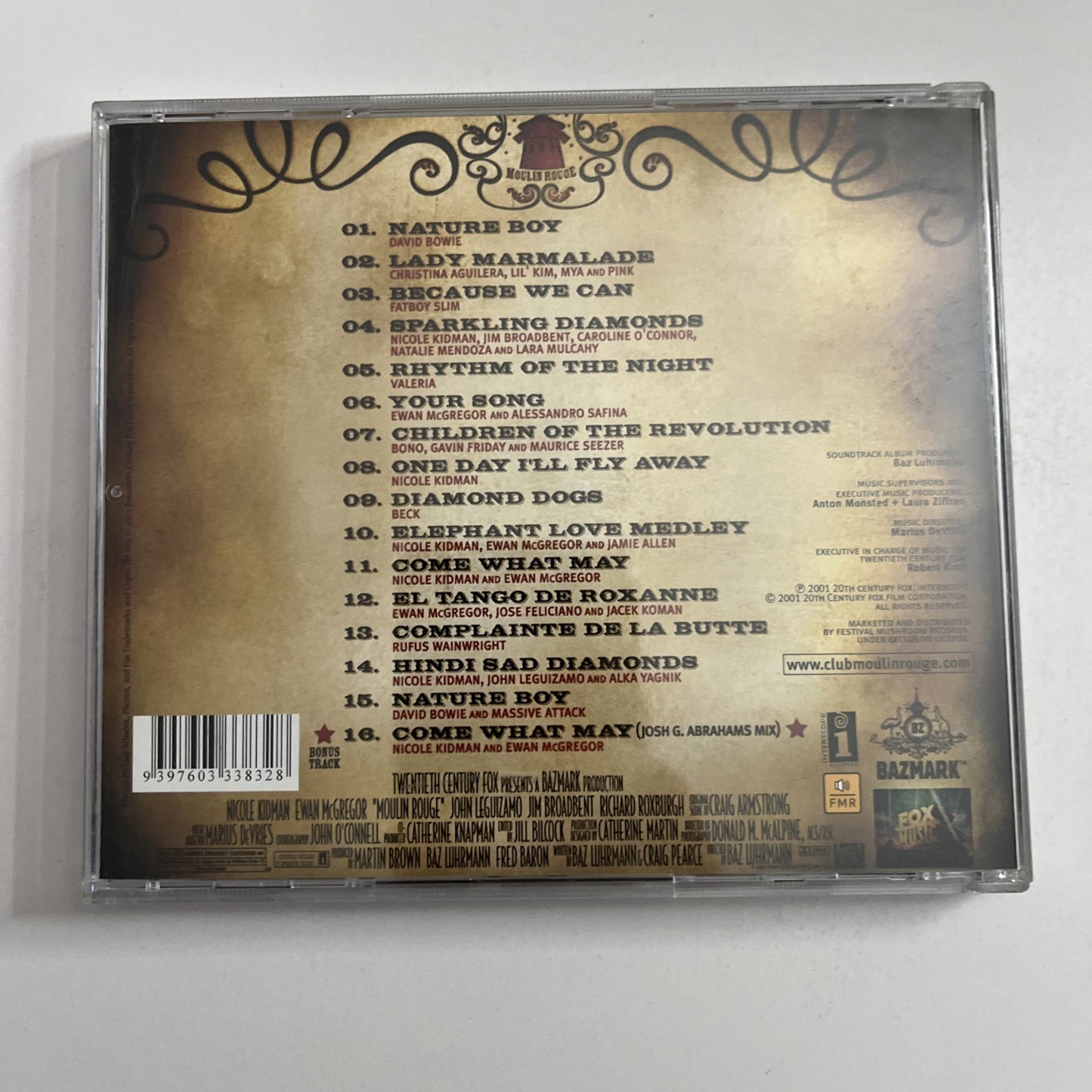 Moulin Rouge! (Music From Baz Luhrmann's Film) (CD, 2001) Australia 333832