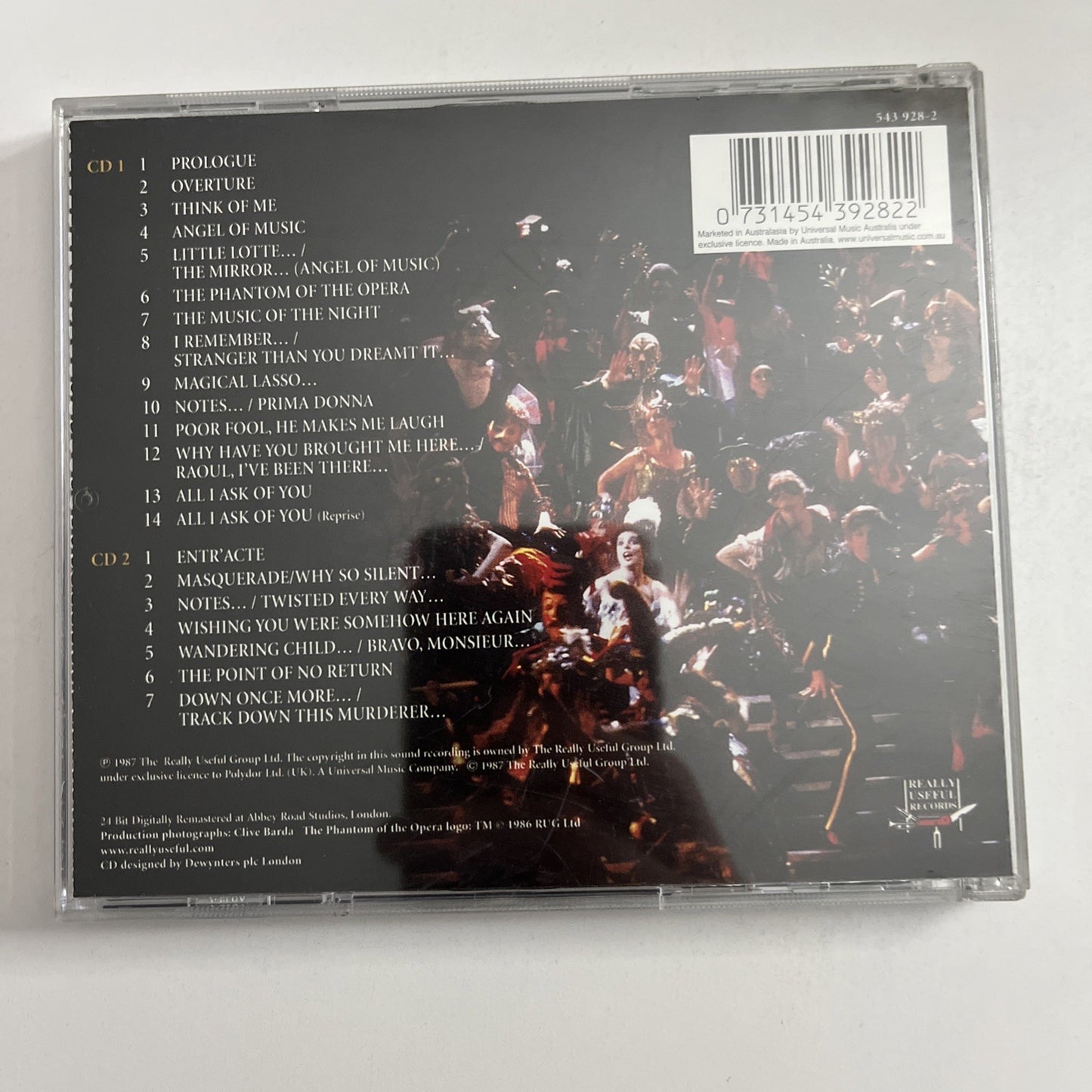 Andrew Lloyd Webber – The Phantom Of The Opera (Original Cast) (CD, 1989)