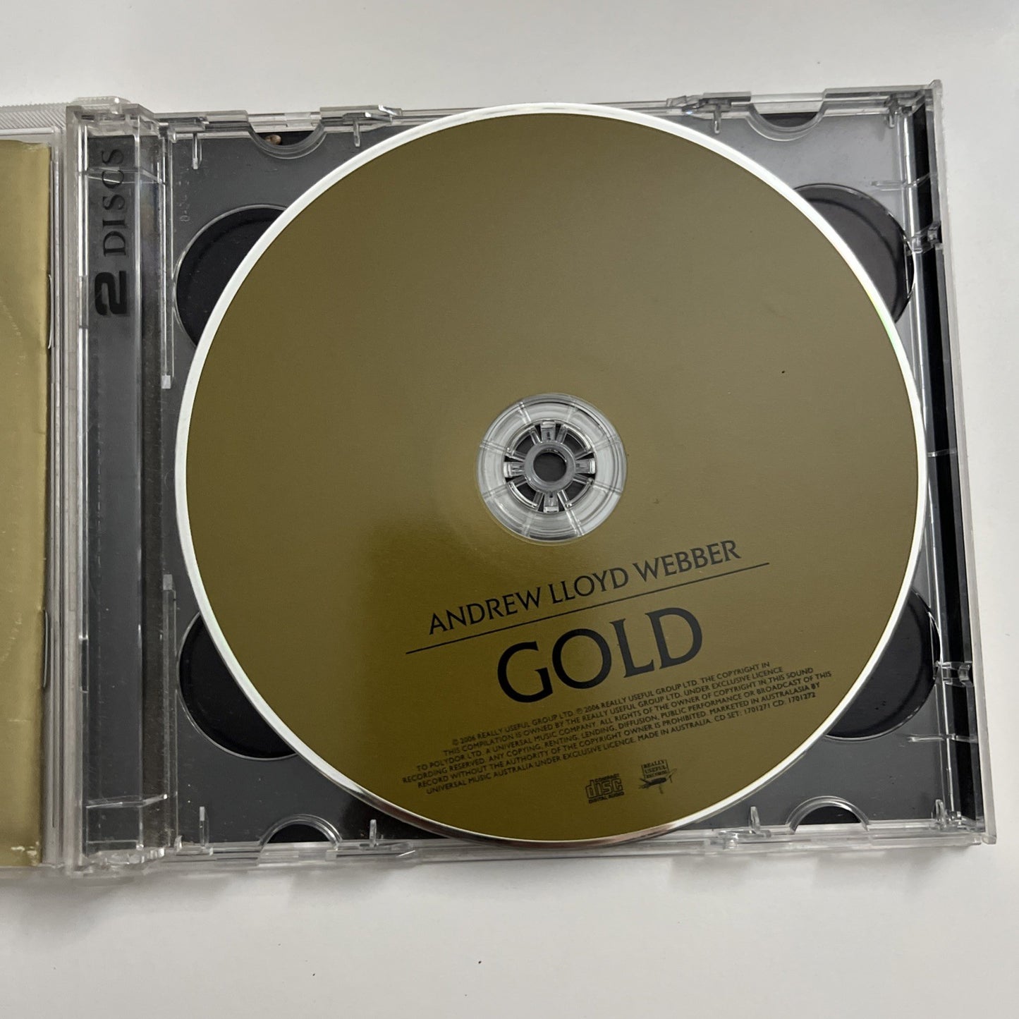Andrew Lloyd Webber – Gold - The Definitive Hit Singles Collection (CD, 2006)