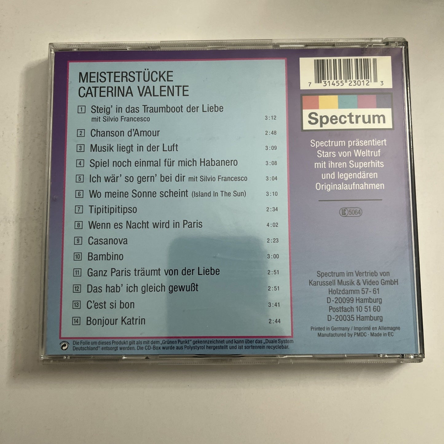 Caterina Valente – Meisterstücke (CD, 1996) Europe 552 301-02
