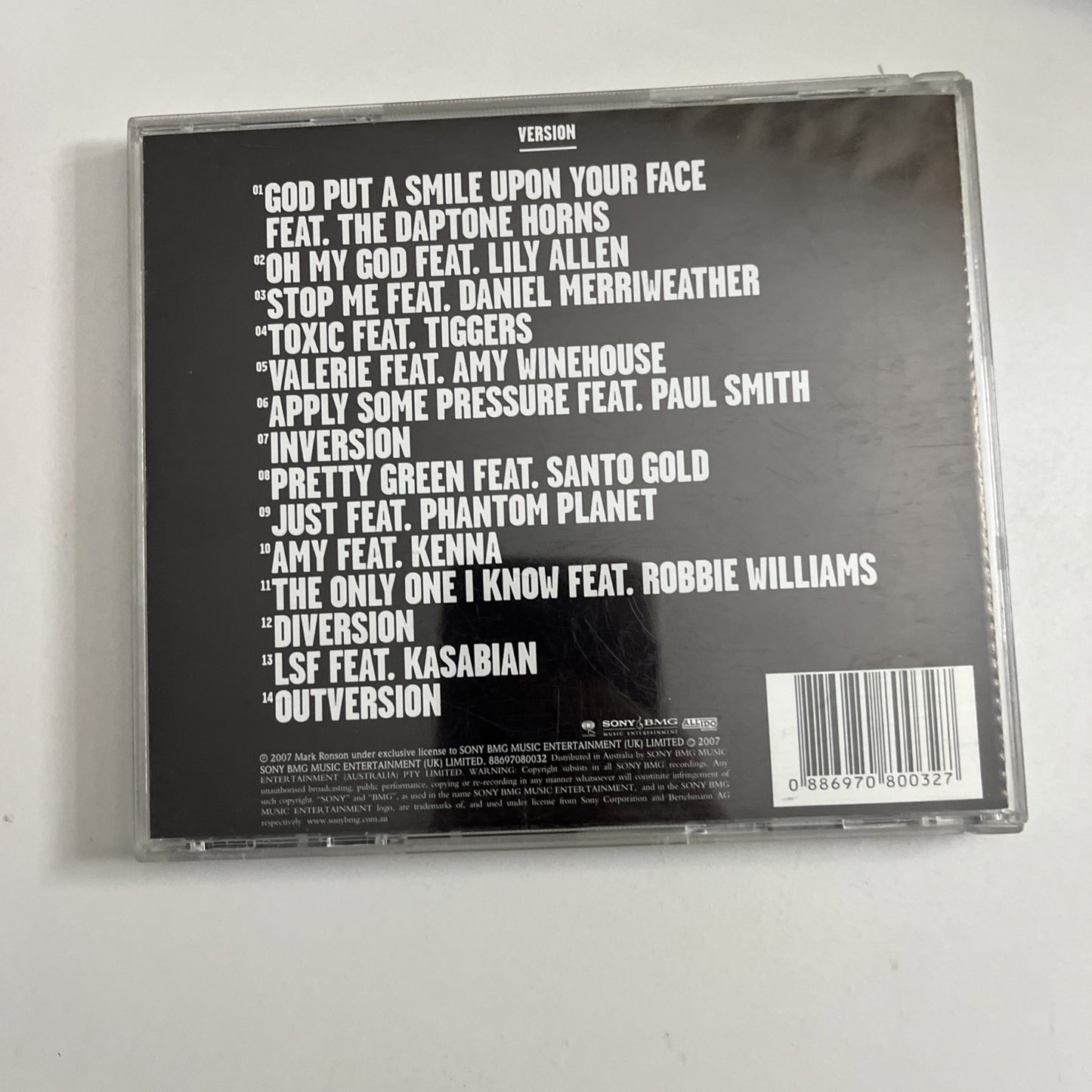 Mark Ronson – Version (CD, 2007) Australia 88697080032