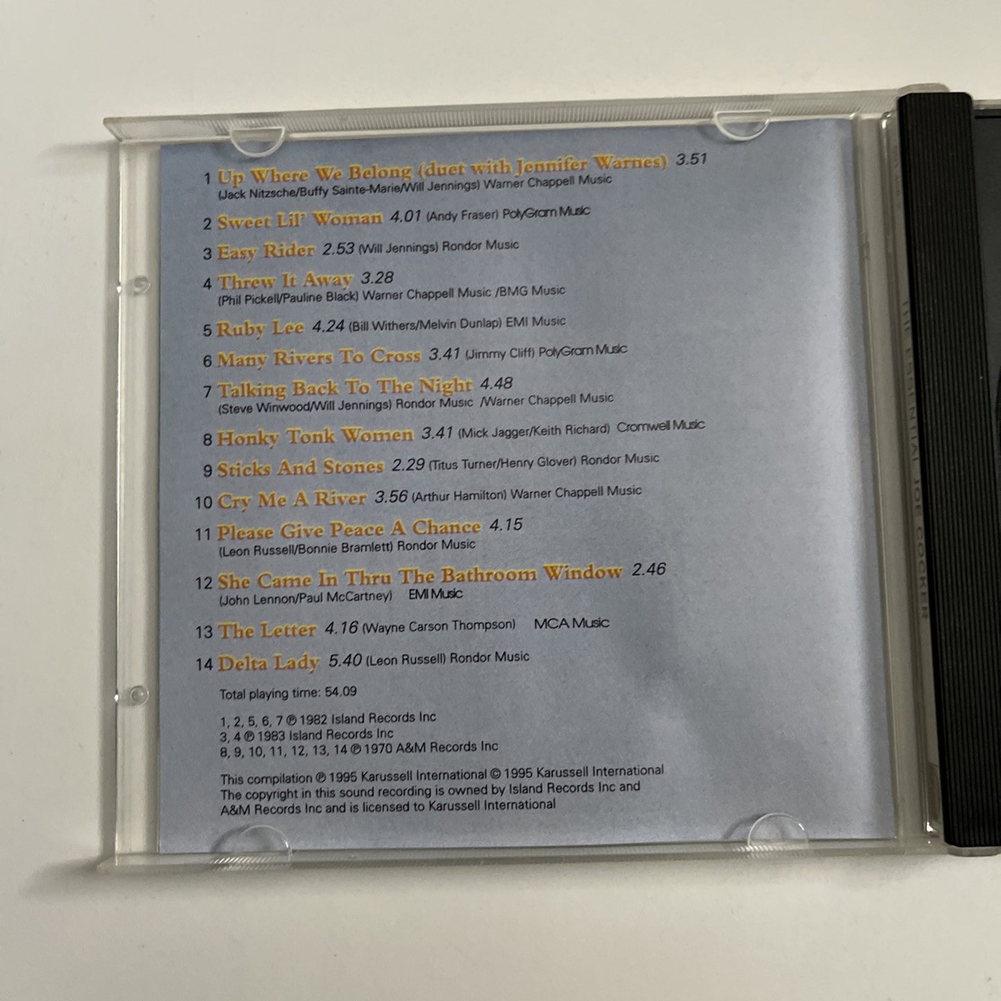 Joe Cocker – The Essential Joe Cocker (CD, 1995) Australasia 551 408-2