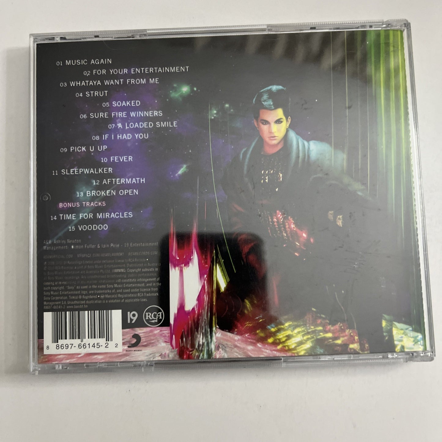 Adam Lambert – For Your Entertainment (CD, 2010) Australia 88697-66145-2