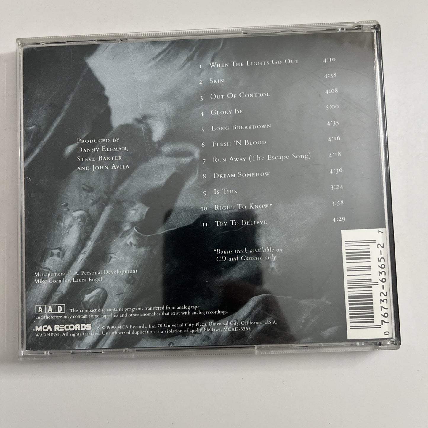 Oingo Boingo – Dark At The End Of The Tunnel (CD, 1990) US MCAD-6365