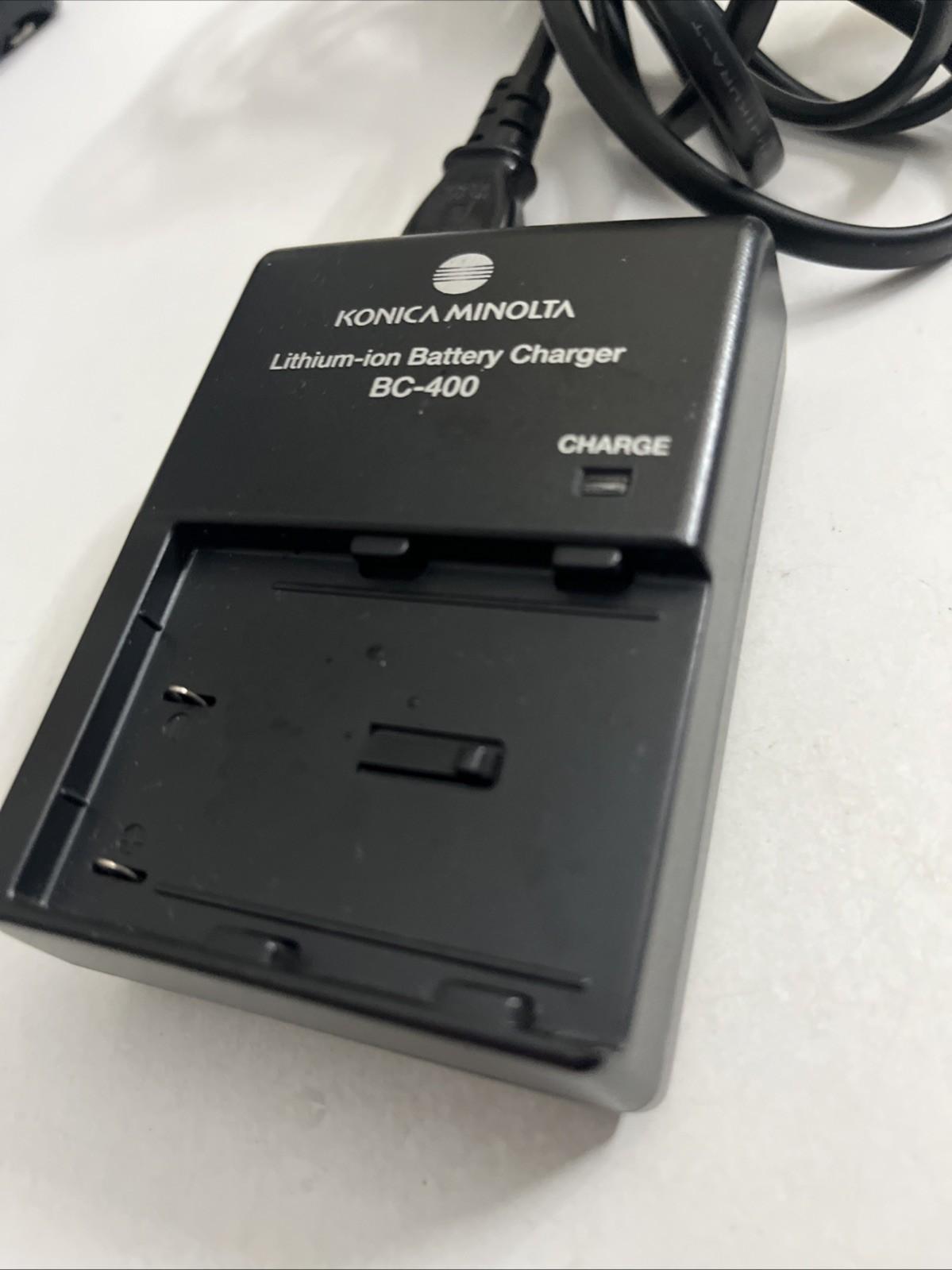 Genuine Konica Minolta BC-400 Camera Battery Charger For NP-400 Battery