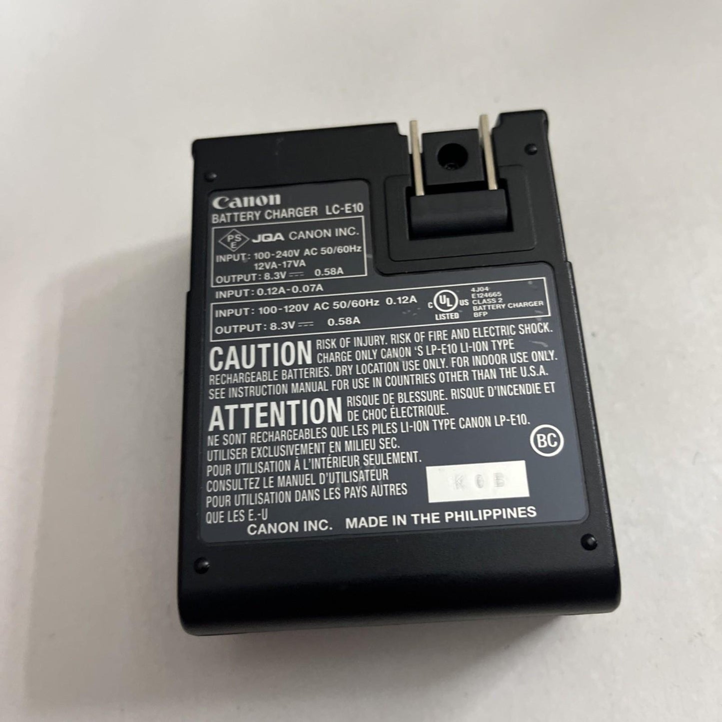 Genuine Canon LC-E10 Camera Battery Charger For LP-E10 Battery