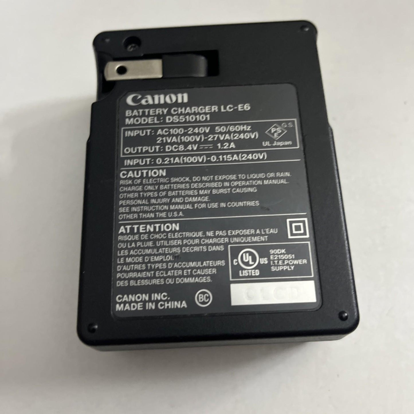 Genuine Canon LC-E6 Camera Battery Charger For LP-E6 Battery