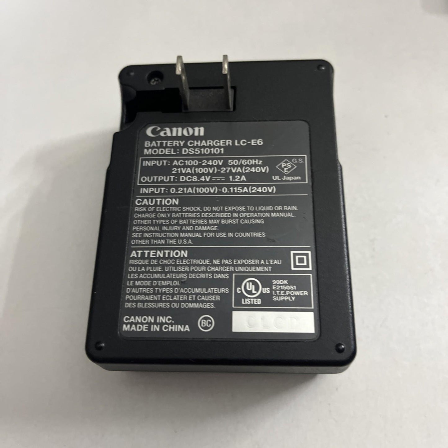 Genuine Canon LC-E6 Camera Battery Charger For LP-E6 Battery