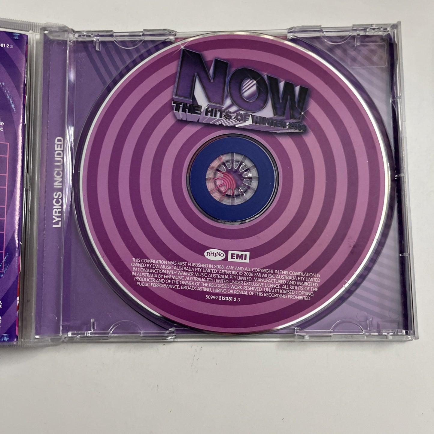 Various – Now The Hits Of Winter 2008 (CD, 2008) Australia 50999 212381 2 3