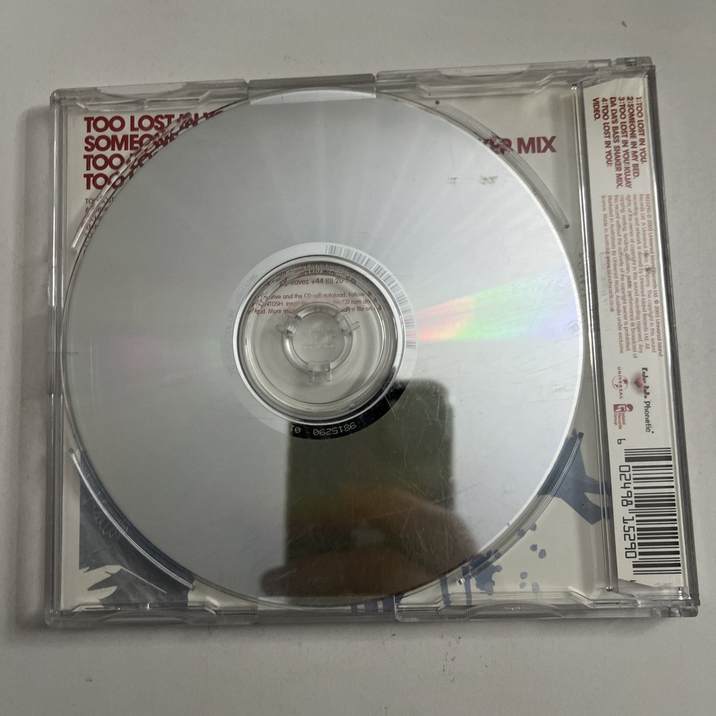 Sugababes – Too Lost In You (CD, 2003) UK Enhanced CD CID844