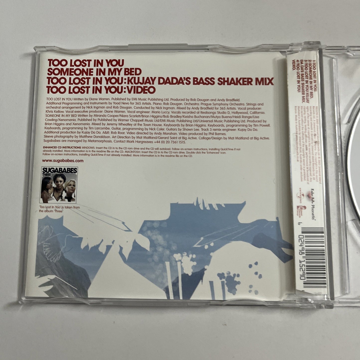 Sugababes – Too Lost In You (CD, 2003) UK Enhanced CD CID844