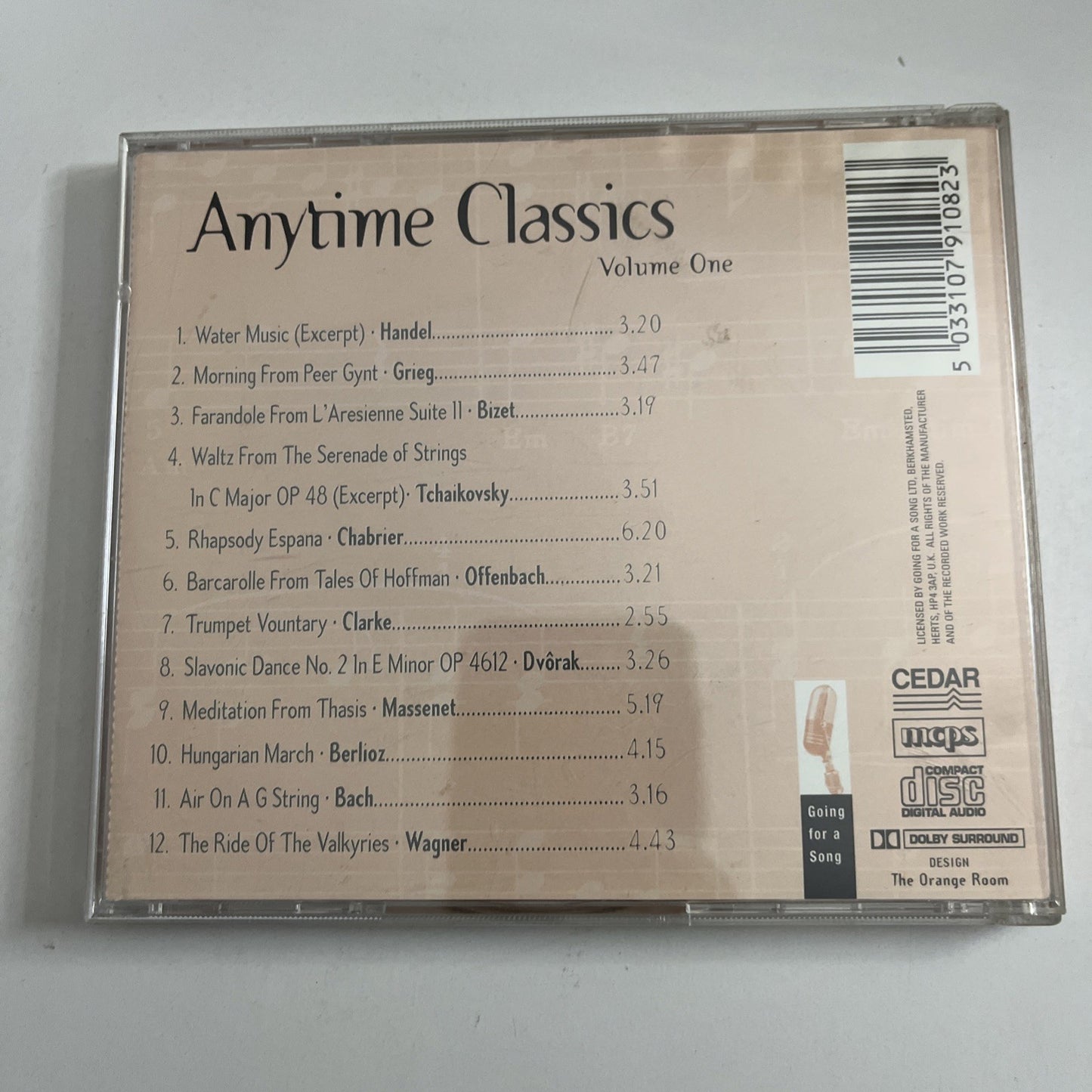 Royal Philharmonic Orchestra, Various – Anytime Classics Volume One (CD)