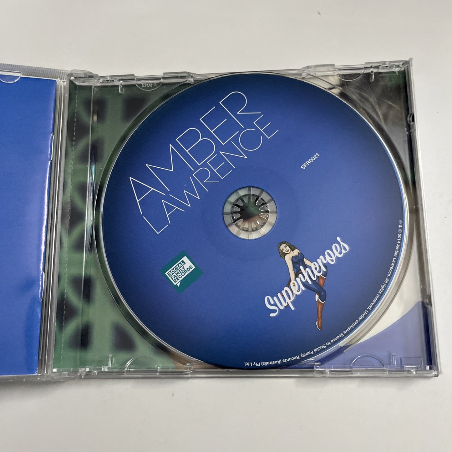 Amber Lawrence – Superheroes (CD, 2014) Australia SFR0021