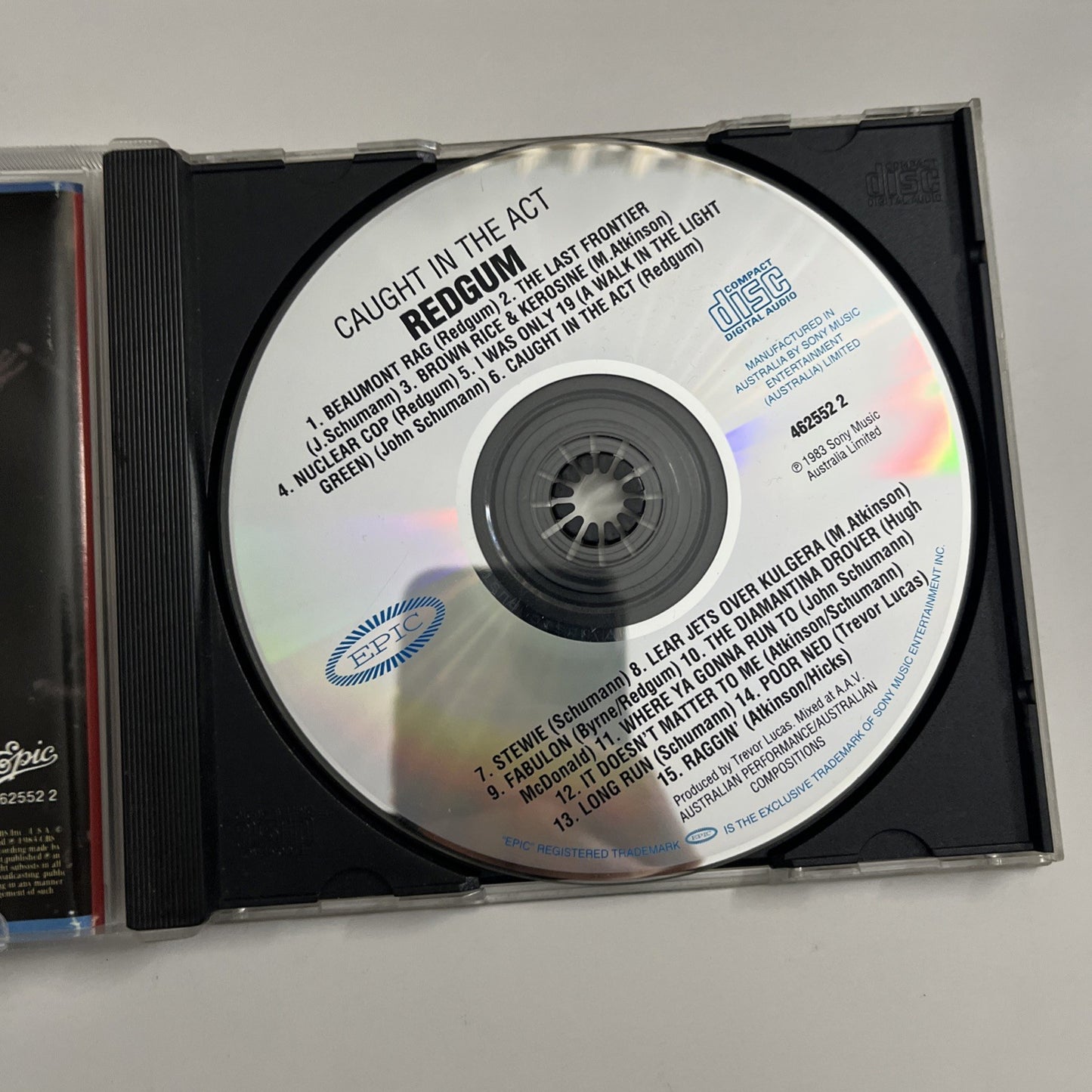 Redgum – Caught In The Act (CD, 1987) Australia 462552 2