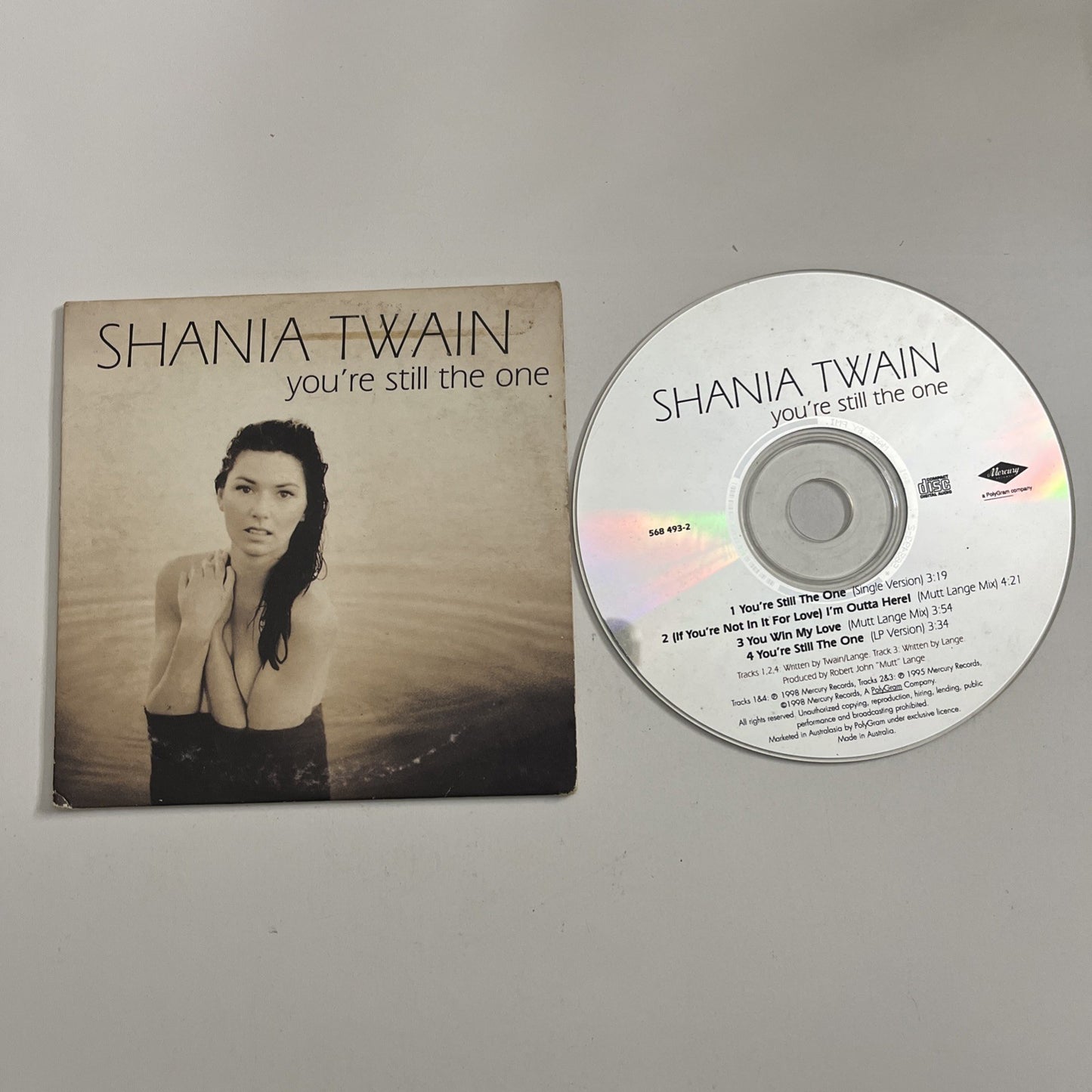 Shania Twain – You're Still The One (CD, 1998) Australasia Single 568 493-2