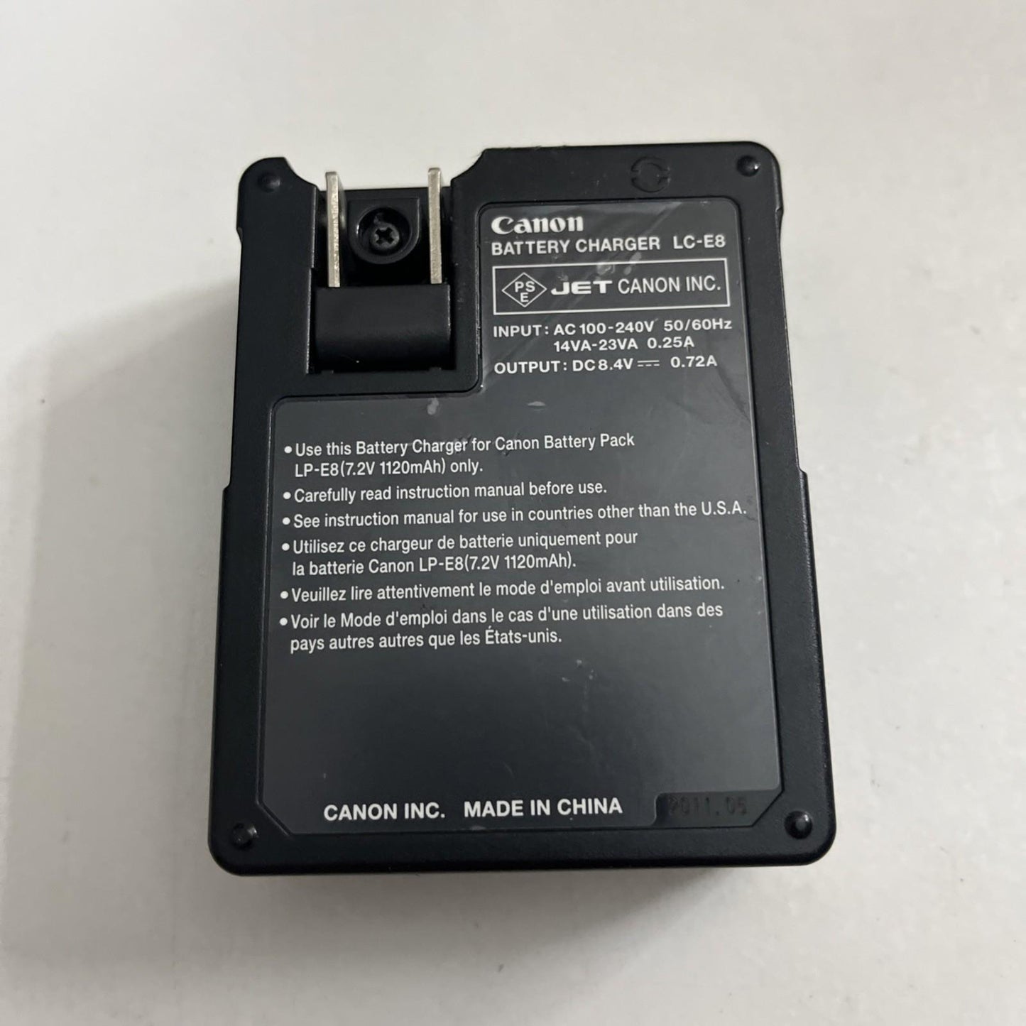 Genuine Canon LC-E8 Camera Battery Charger For LP-E8 Battery