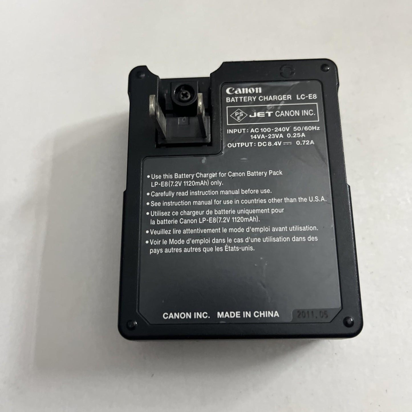 Genuine Canon LC-E8 Camera Battery Charger For LP-E8 Battery