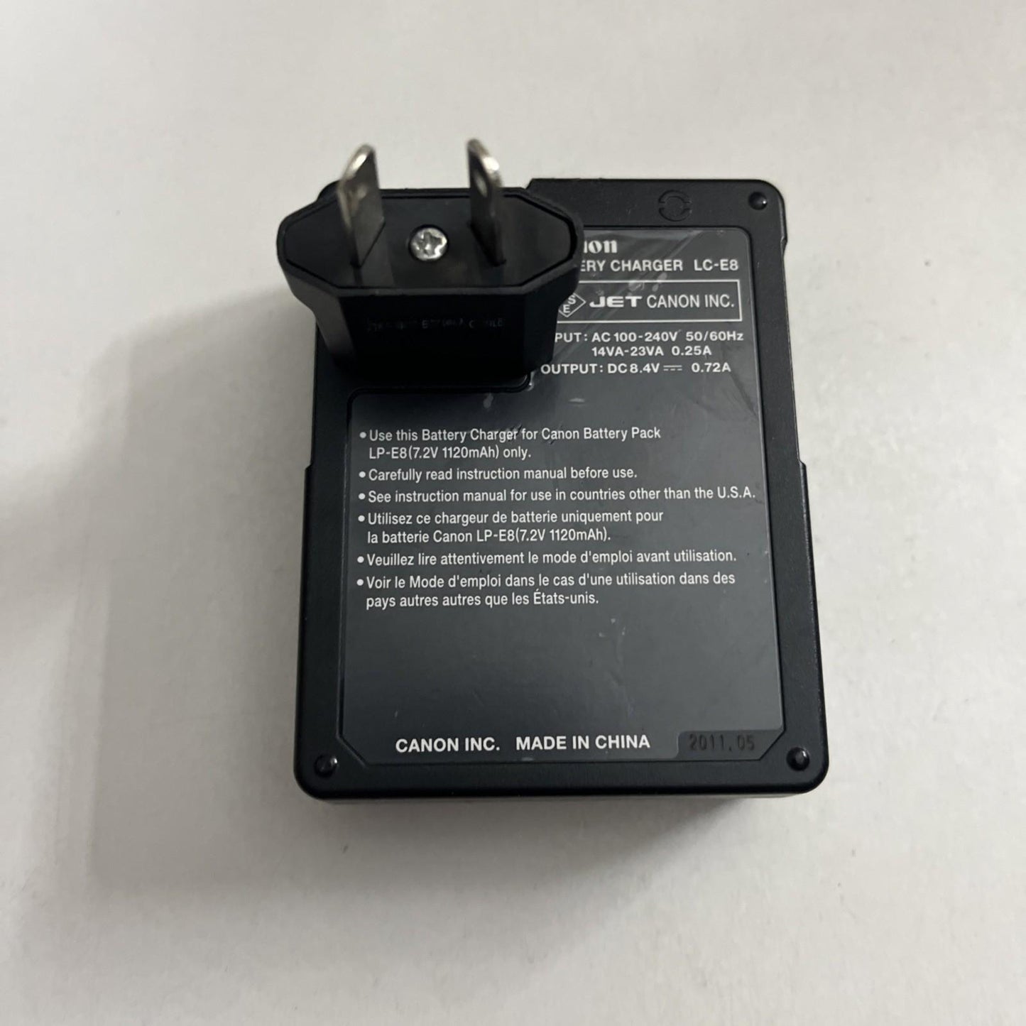 Genuine Canon LC-E8 Camera Battery Charger For LP-E8 Battery