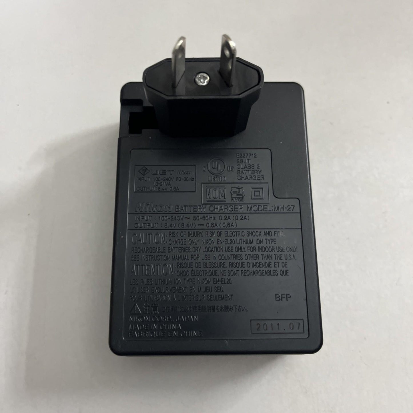 Genuine Nikon MH-27 Camera Battery Charger For EN-EL20 Battery