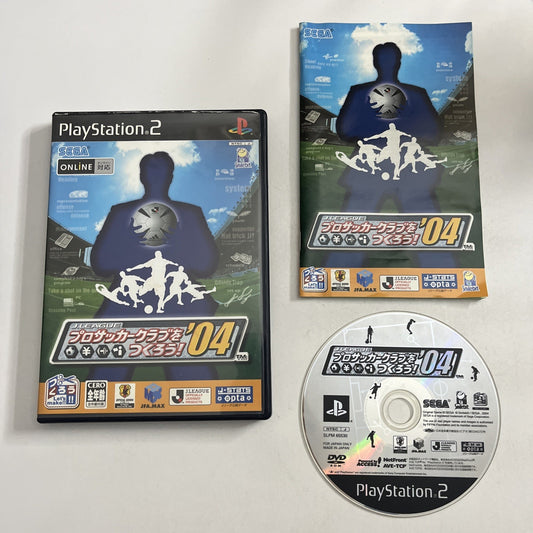 J-League Pro Soccer Club o Tsukurou! '04 PS2 Sony PlayStation NTSC-J JAPAN Game