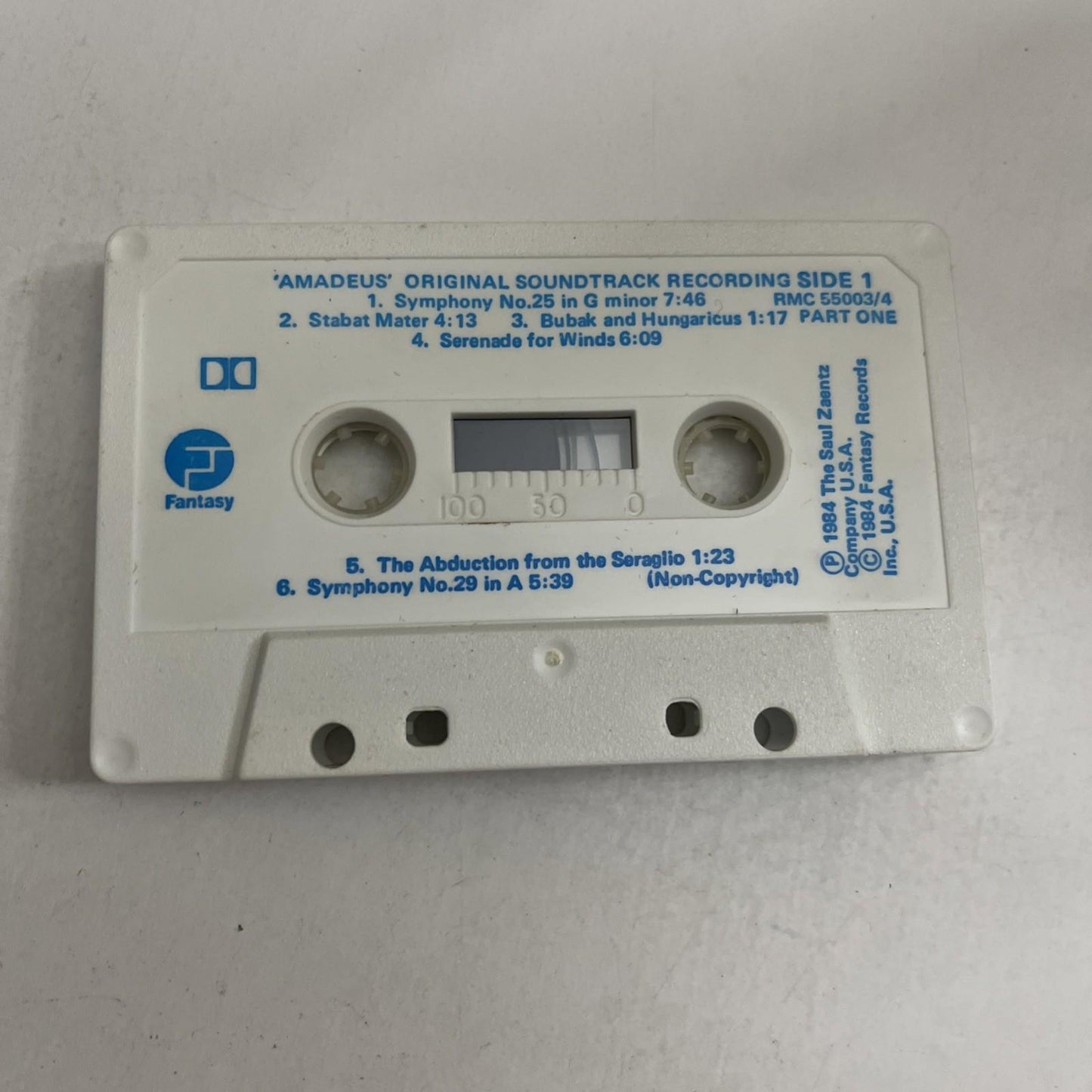 Amadeus Original Film Soundtrack Recording (Cassette, 1984)