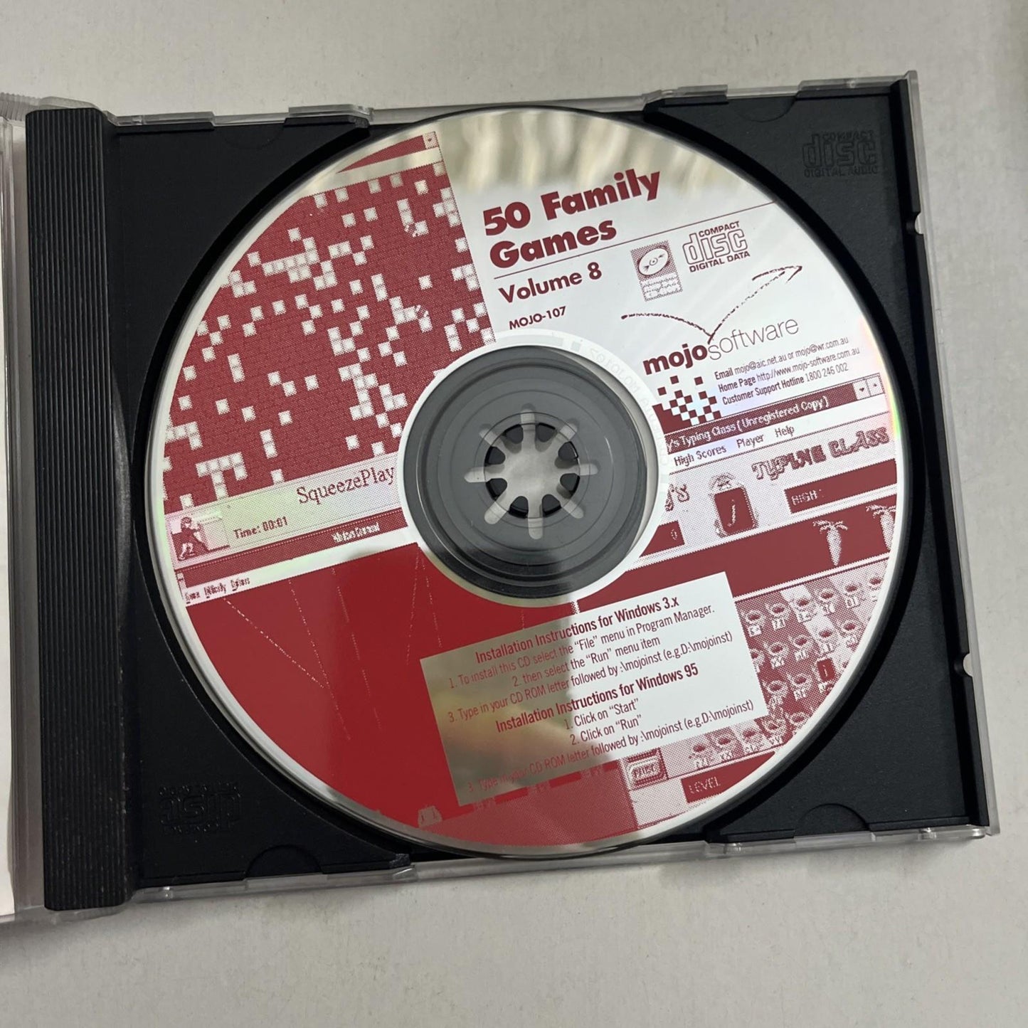 50 Family Games Volume 8 PC CD-ROM Windows 3.1 95