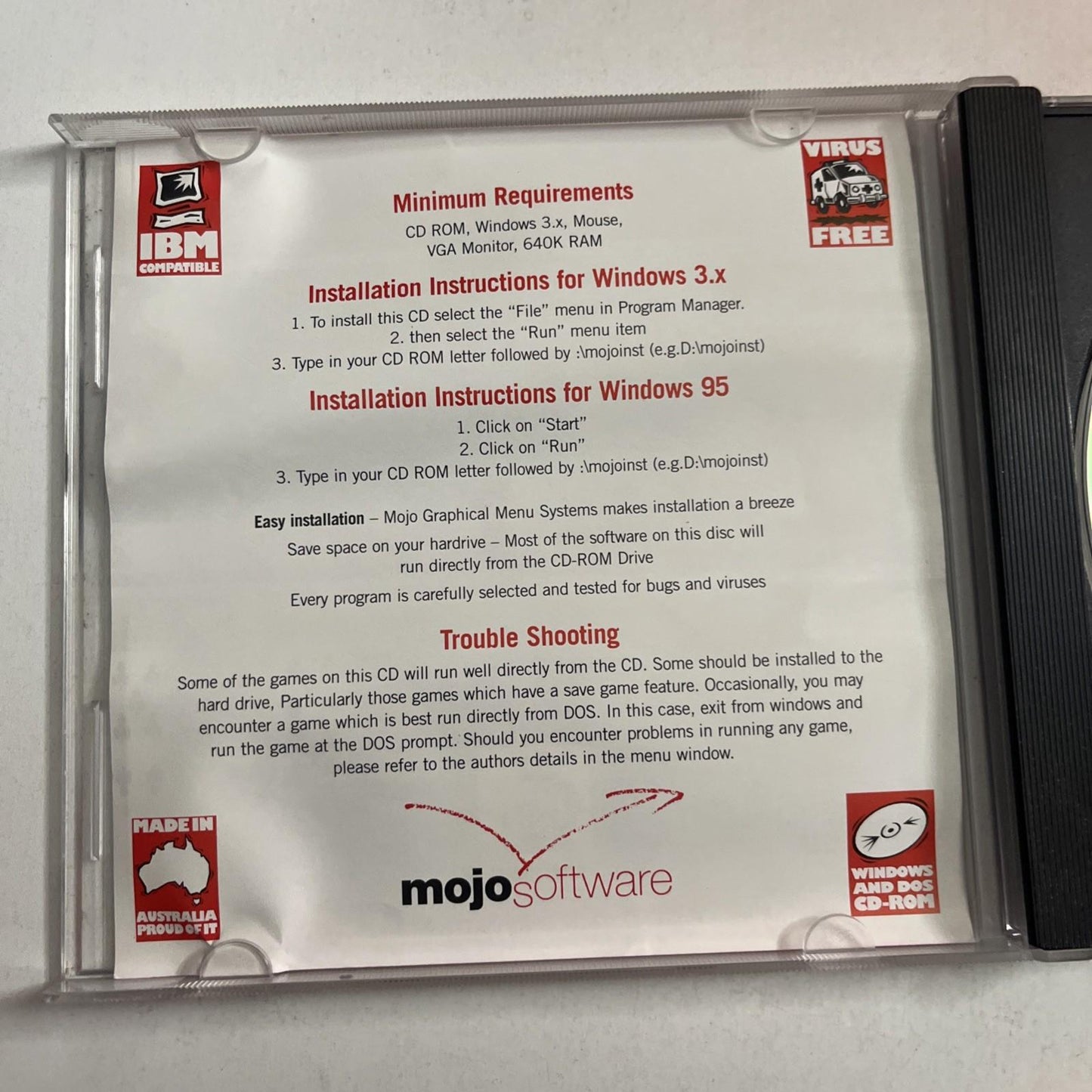 50 Family Games Volume 8 PC CD-ROM Windows 3.1 95