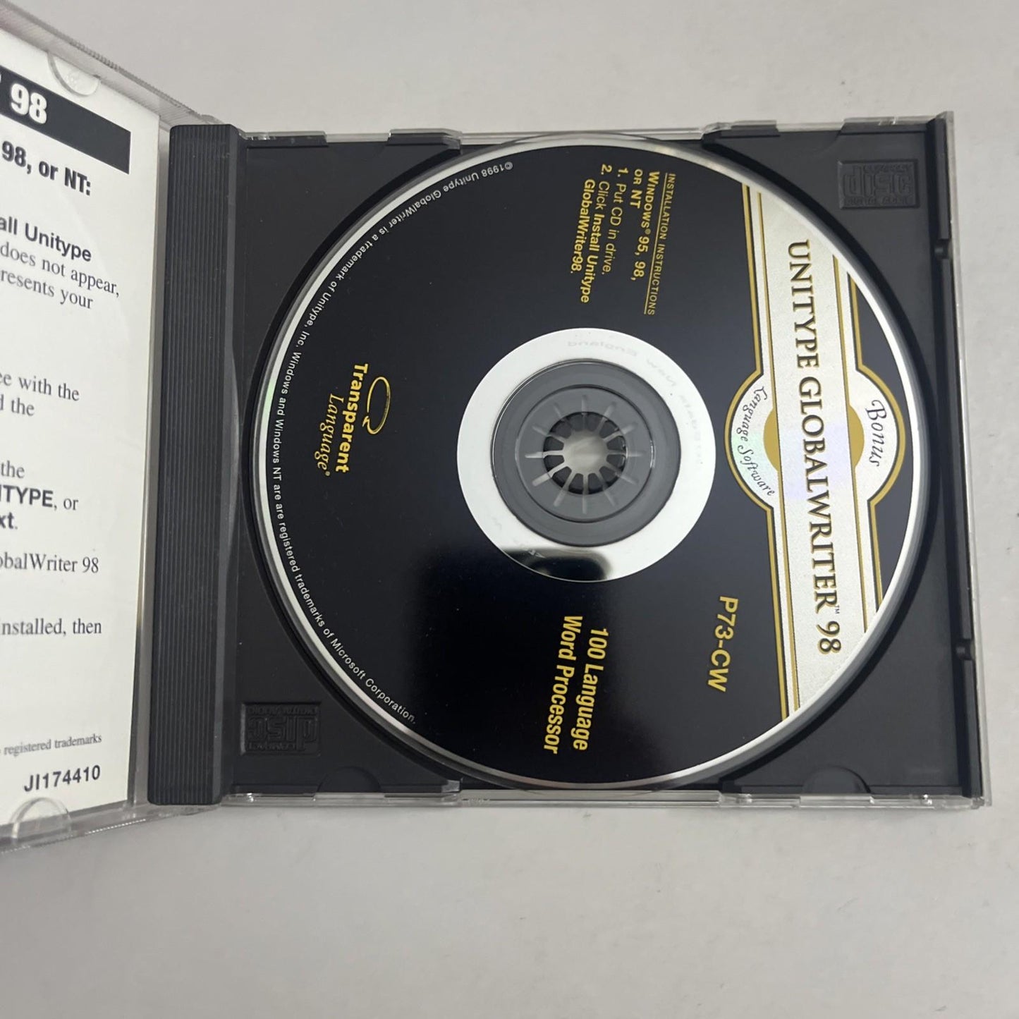 Unitype Global Writer 98 100 Language Word Processor PC Windows 95 98 Software