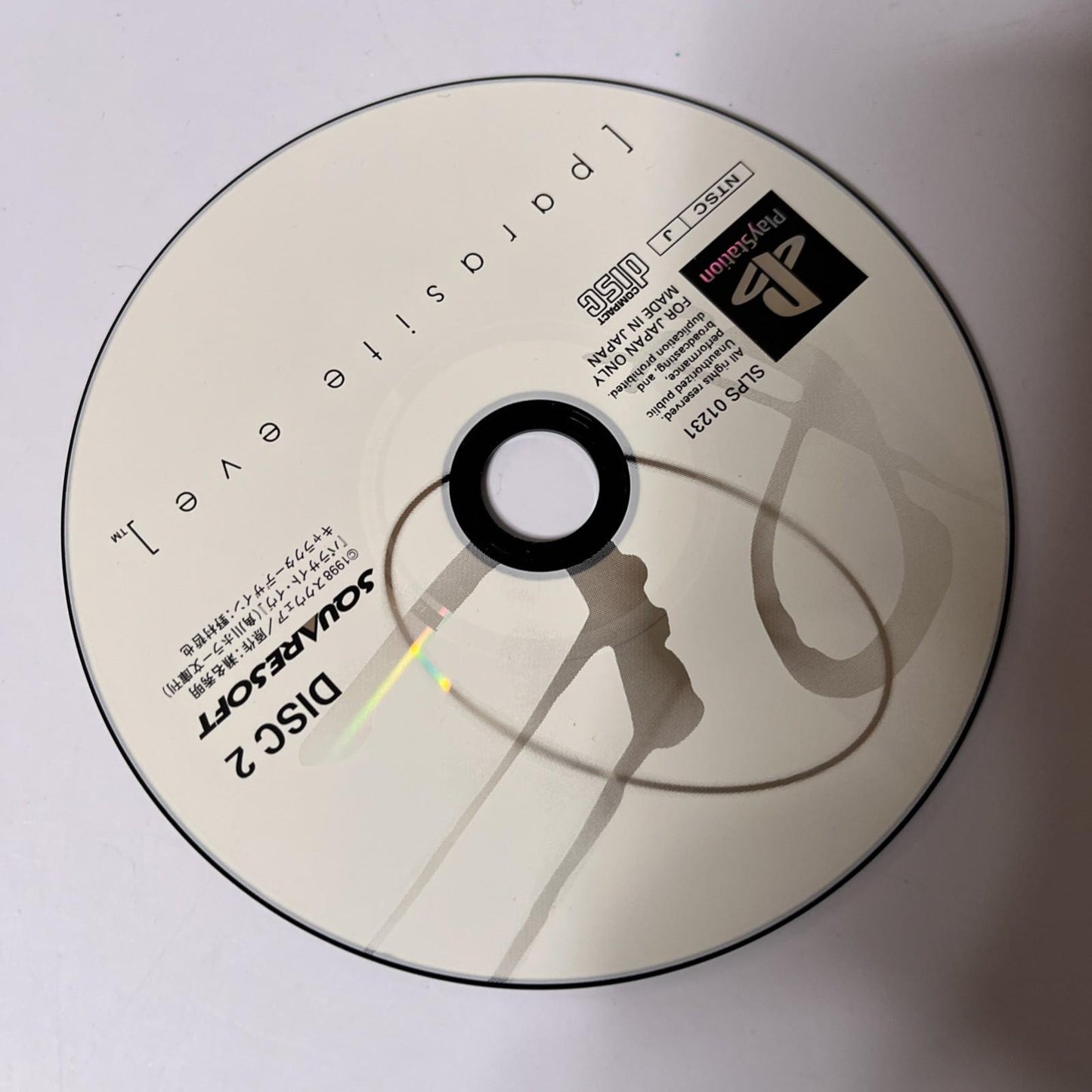 Parasite Eve PS1 Sony PlayStation NTSC-J JAPAN Square 1998 Game