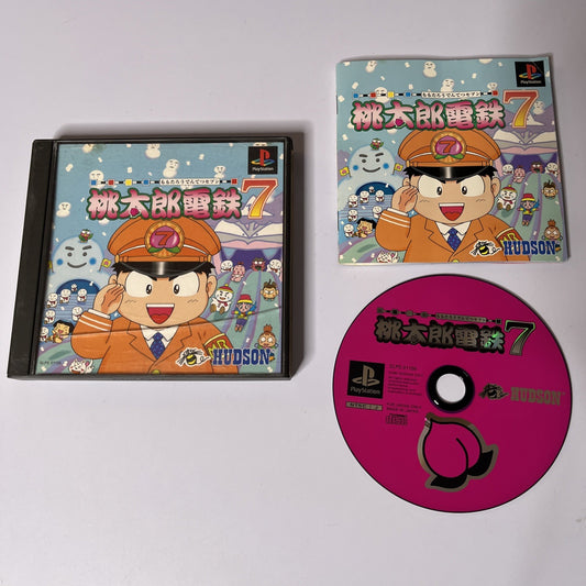 Momotaro Dentetsu 7  PS1 Sony PlayStation NTSC-J JAPAN Hudson Soft Game