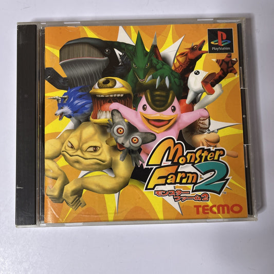 Monster Farm 2 PS1 Sony PlayStation NTSC-J JAPAN Tecmo 1999 Game